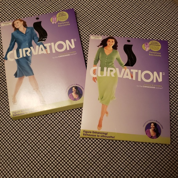 2 pk Curvation Pantyhose - Picture 1 of 2